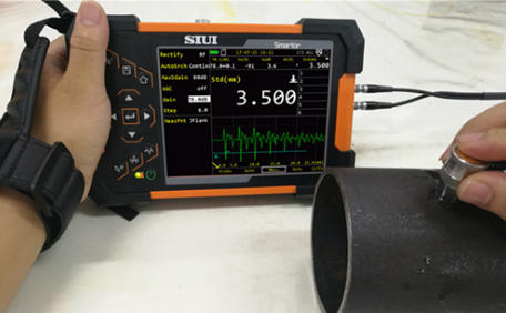SIUI Smartor Thickness Measurement on a Tube