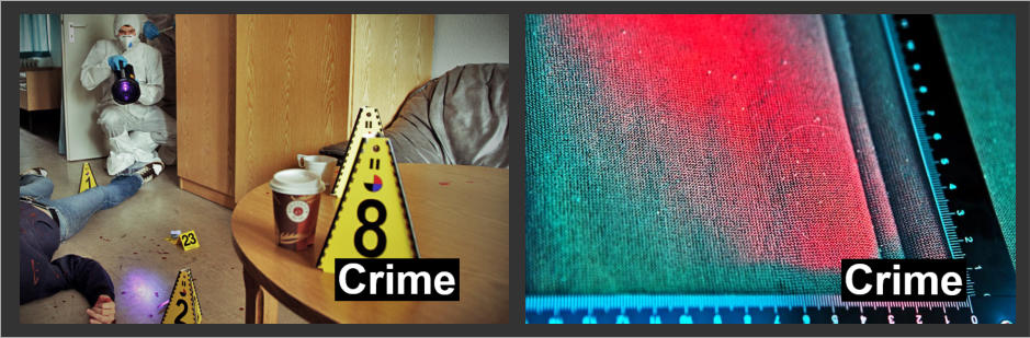 Labino UV Lights used for Crime and Forensic Applications