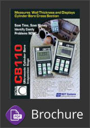 CB110 Sidewinder Sonic Thickness Gage Brochure Button