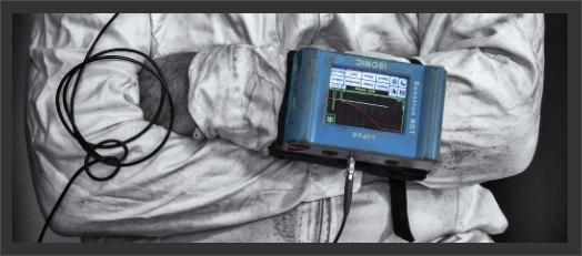 Sonotron ISonic utPod ultra portable ultrasonic flaw detector worn on the wrist for handsfree operation